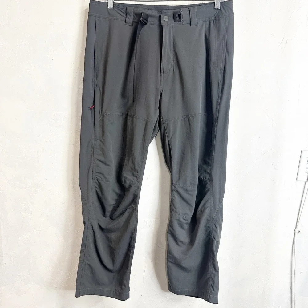 REI Co-op Savanna Trails Pants Mens 38W x 34L Gray Nylon Hiking Fishing Outdoor